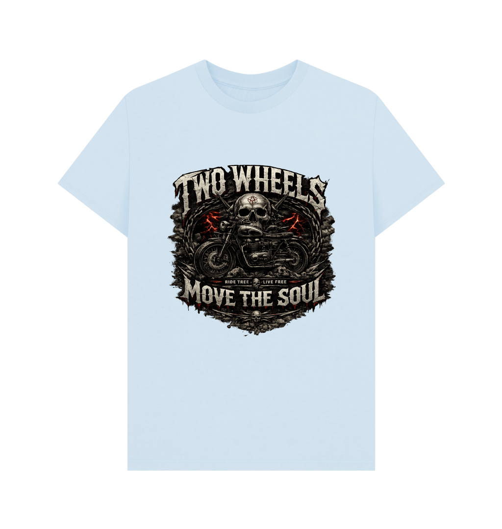 Sky Blue Printed T-shirt Front