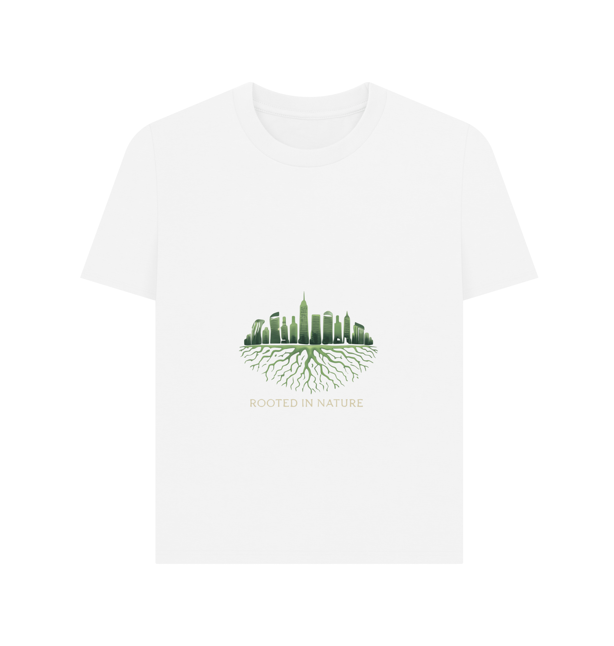 White Printed T-shirt Front