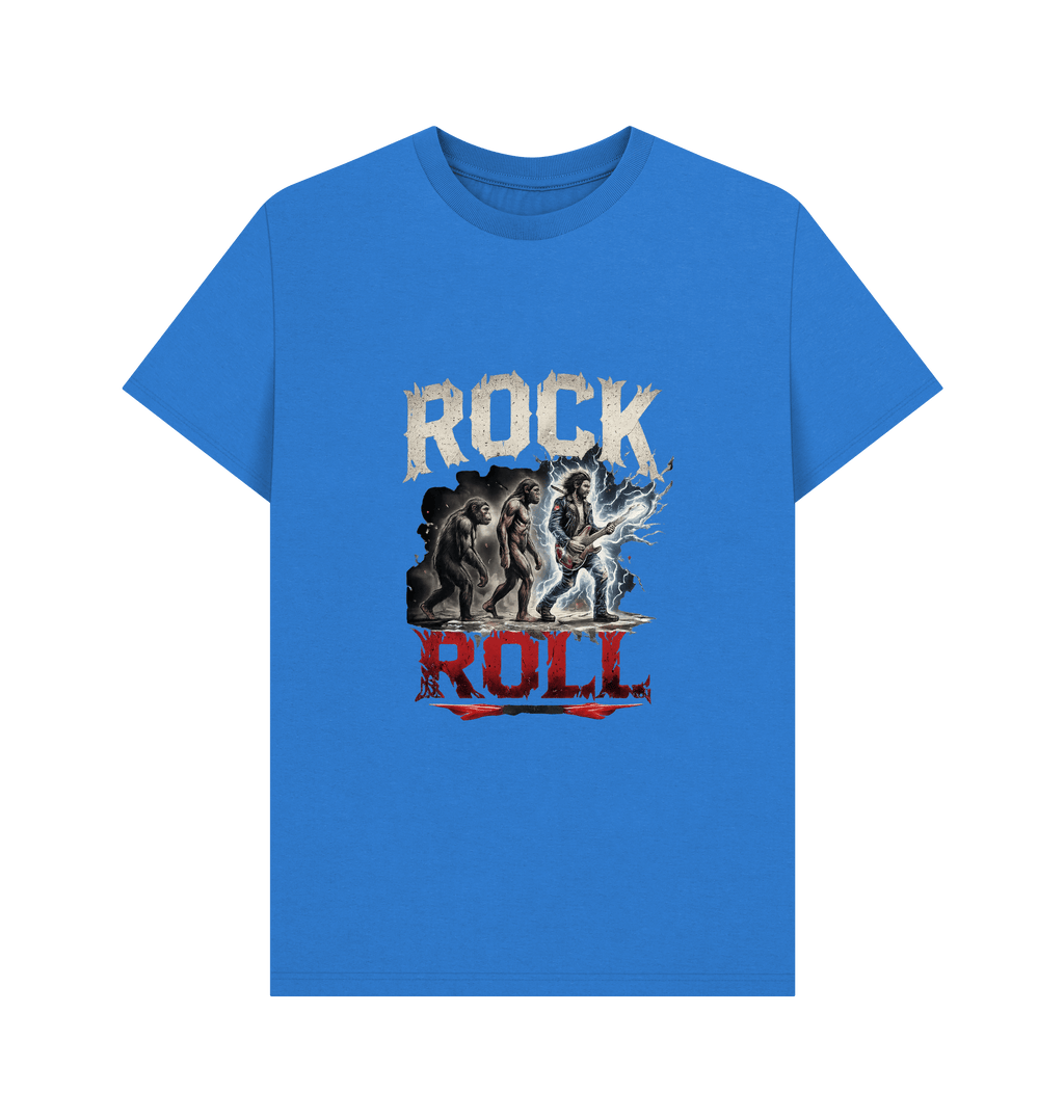 Bright Blue Printed T-shirt Front