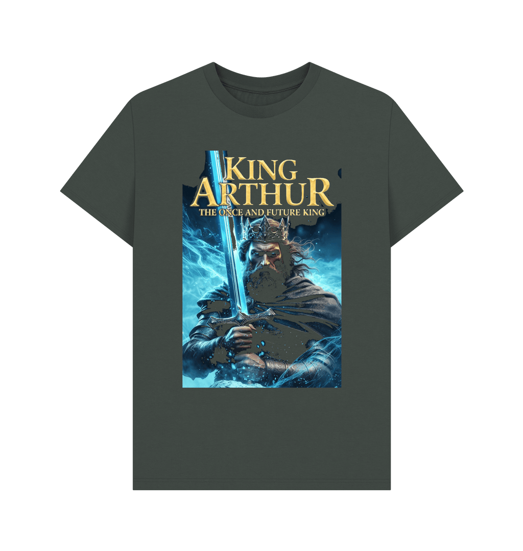 Dark Grey Printed T-shirt Front