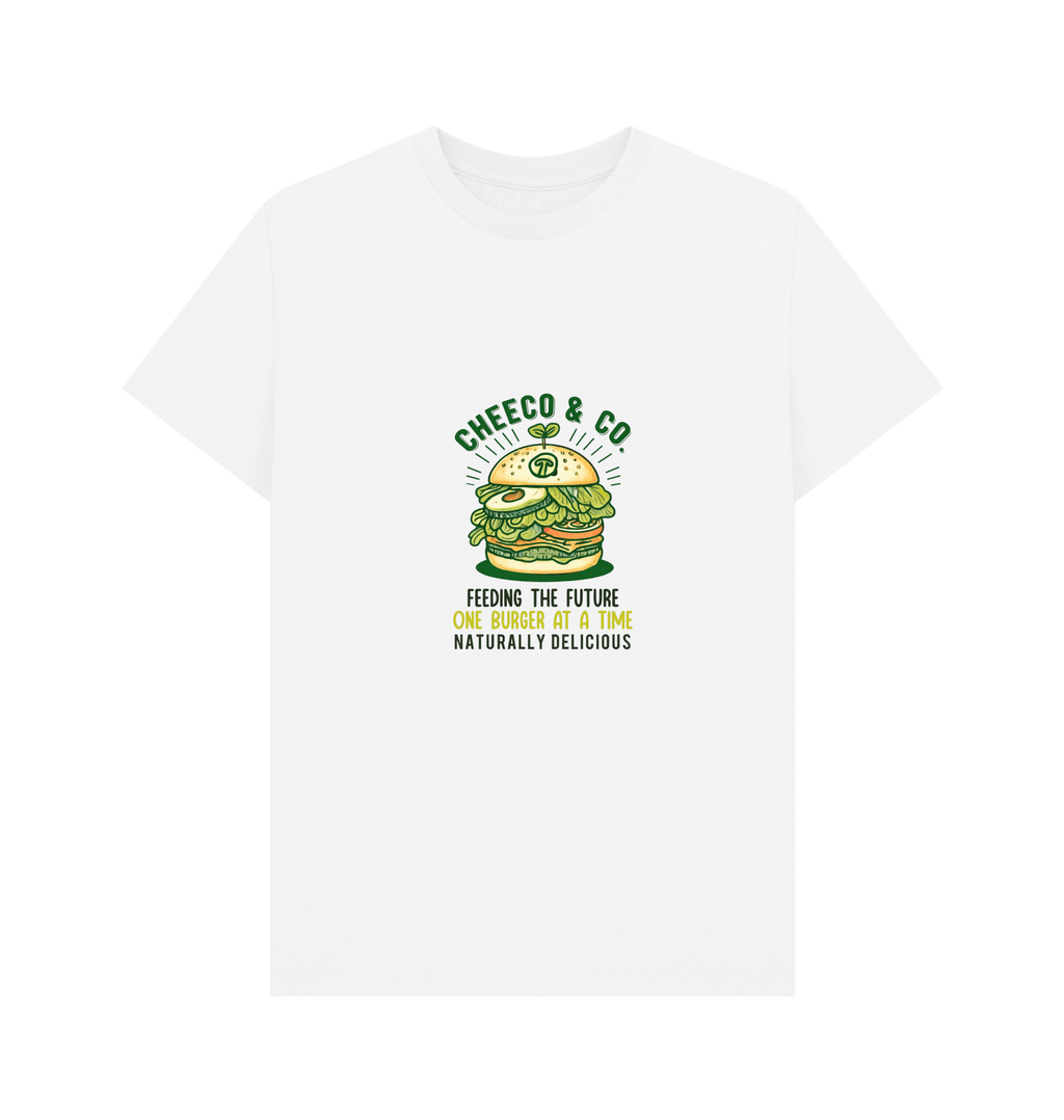 White Printed T-shirt Front