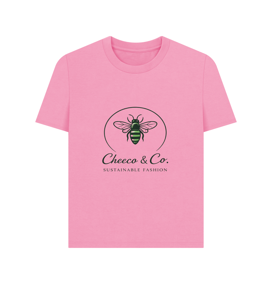 Rose Pink Printed T-shirt Front