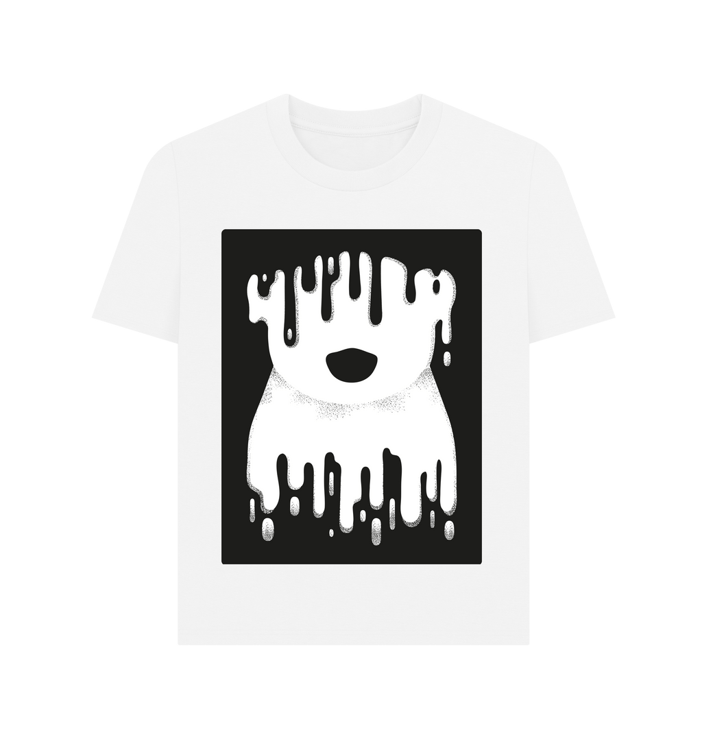White Printed T-shirt Front