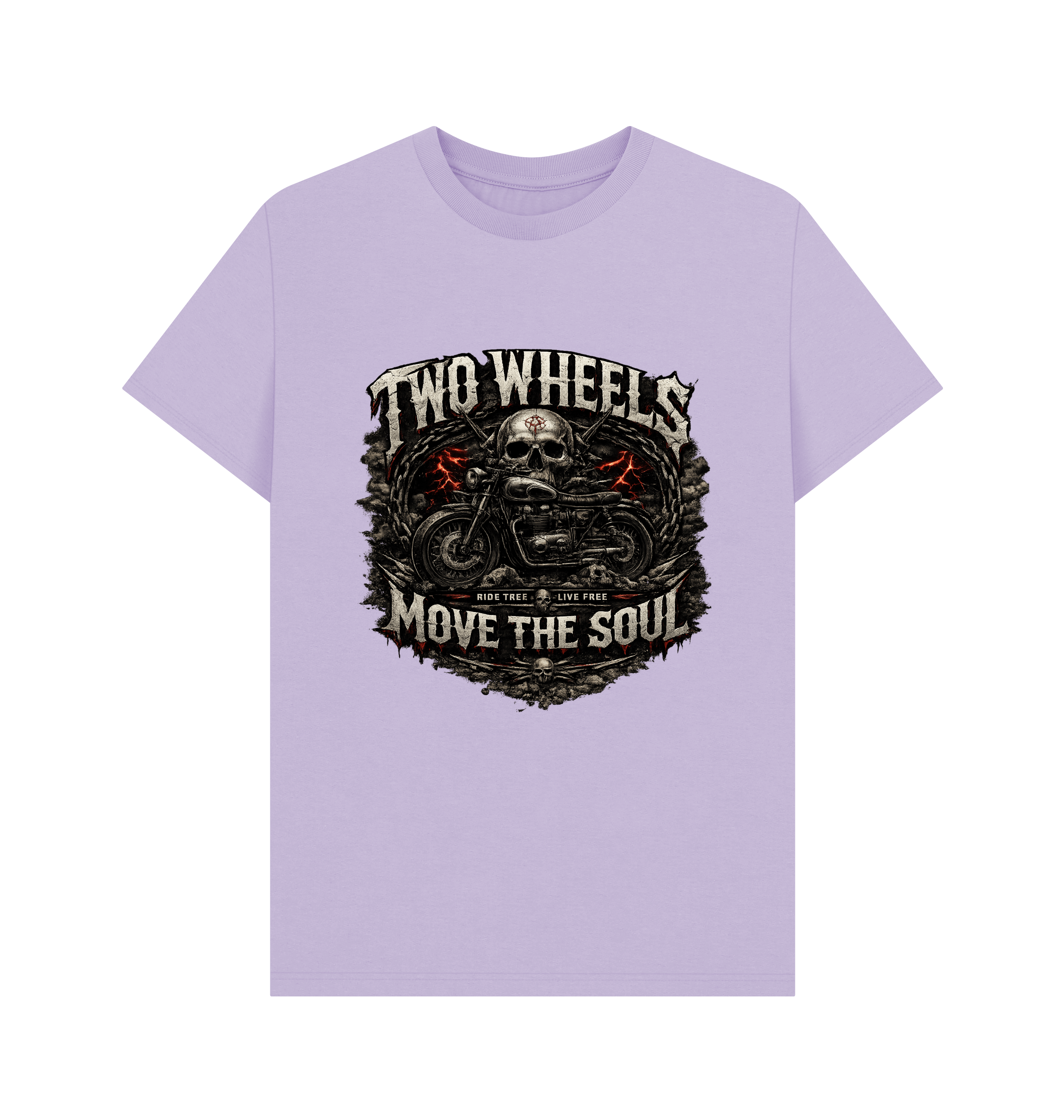Lilac Printed T-shirt Front