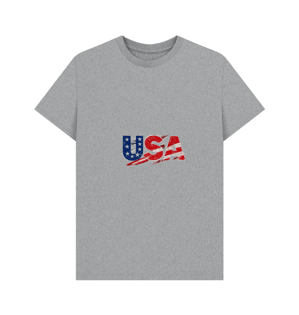 Athletic Grey Printed T-shirt Front