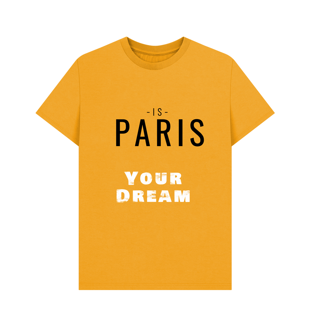 Mustard Printed T-shirt Front