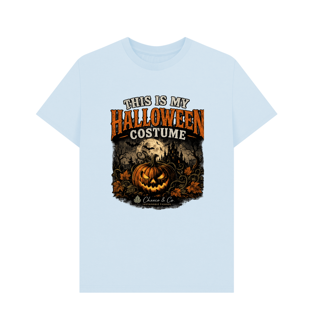 Sky Blue Printed T-shirt Front