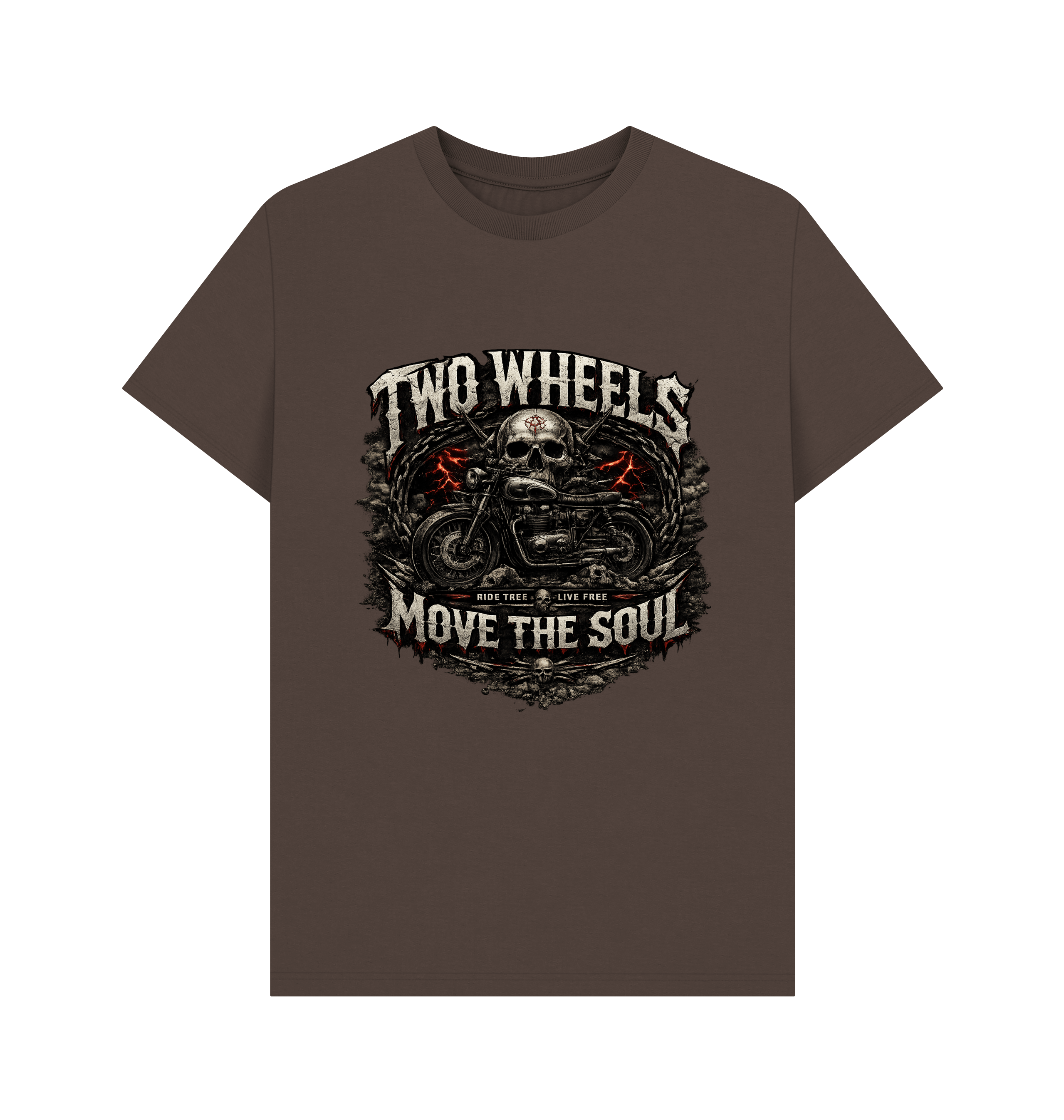 Chocolate Printed T-shirt Front