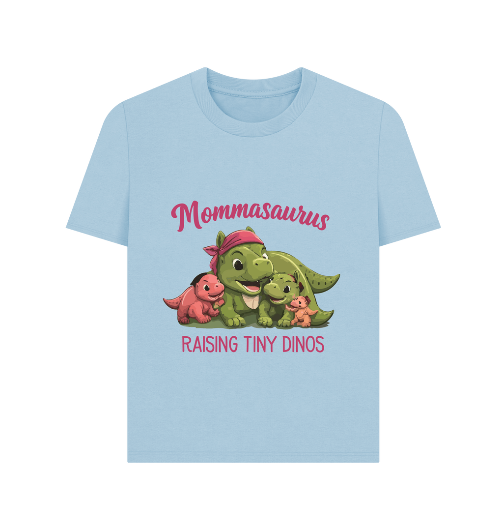 Milky Blue Printed T-shirt Front