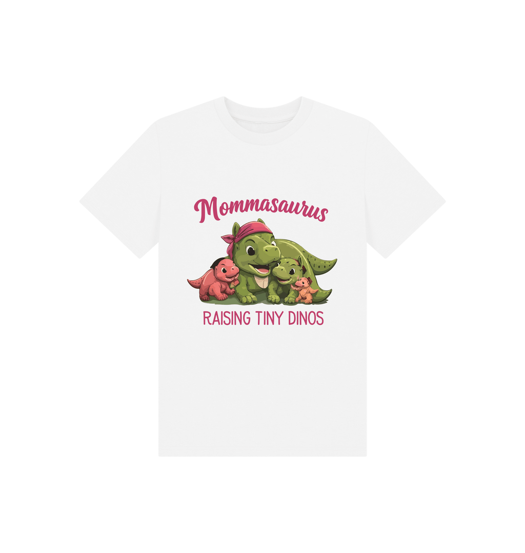 White Printed Kids T-Shirt Front