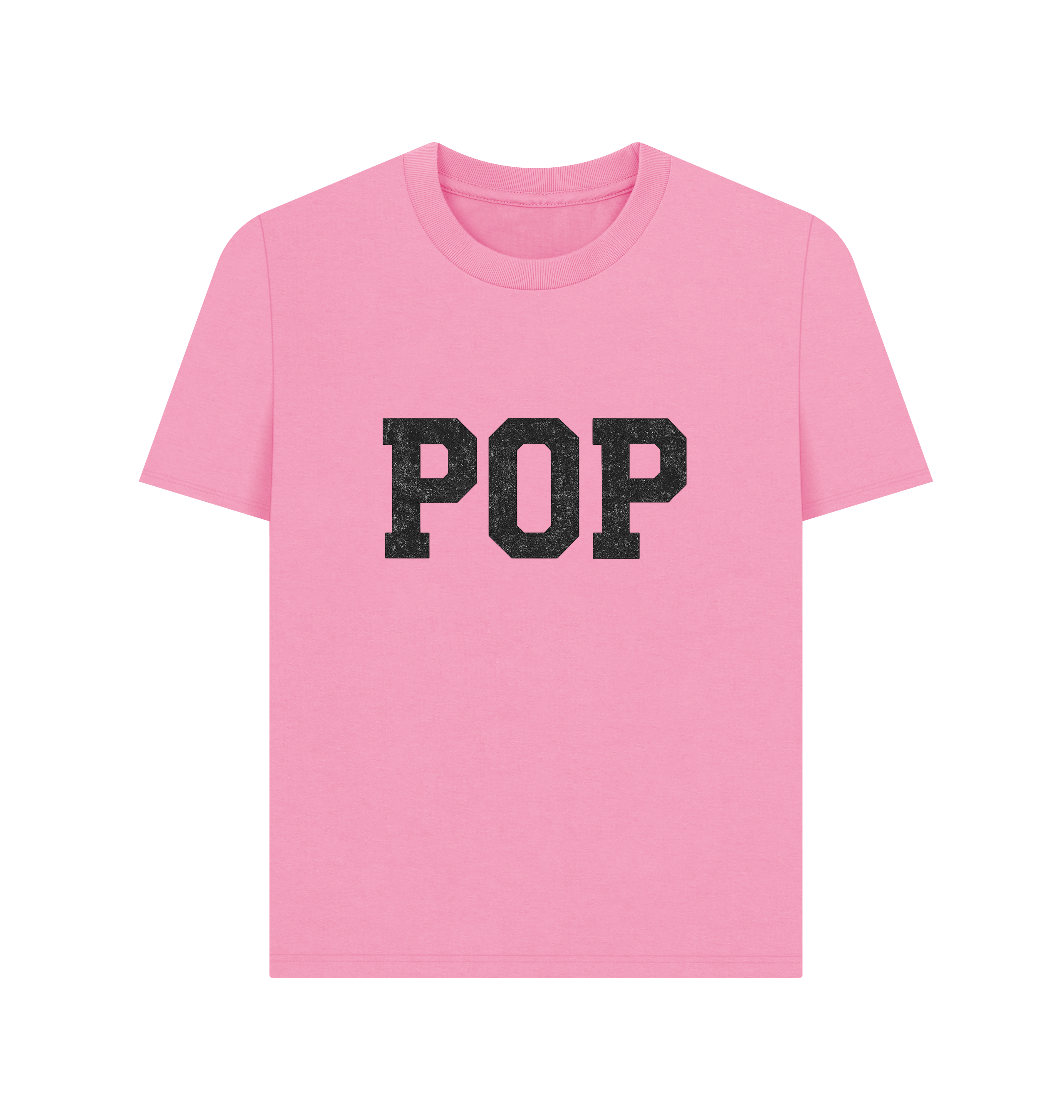 Rose Pink Printed T-shirt Front