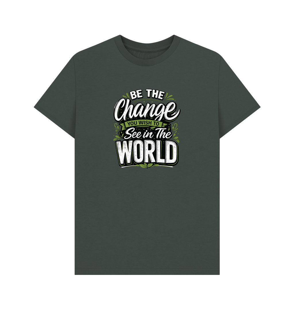 Dark Grey Printed T-shirt Front