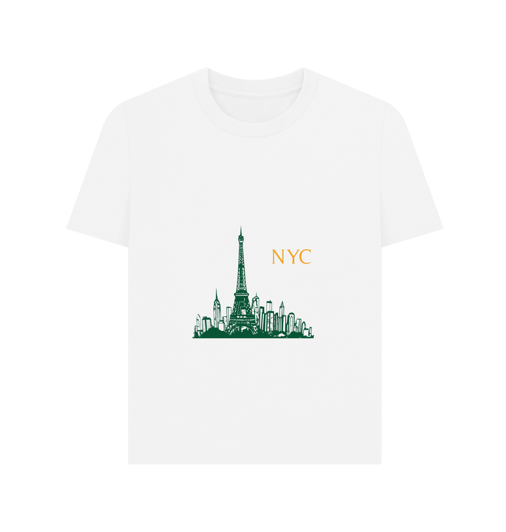 White Printed T-shirt Front