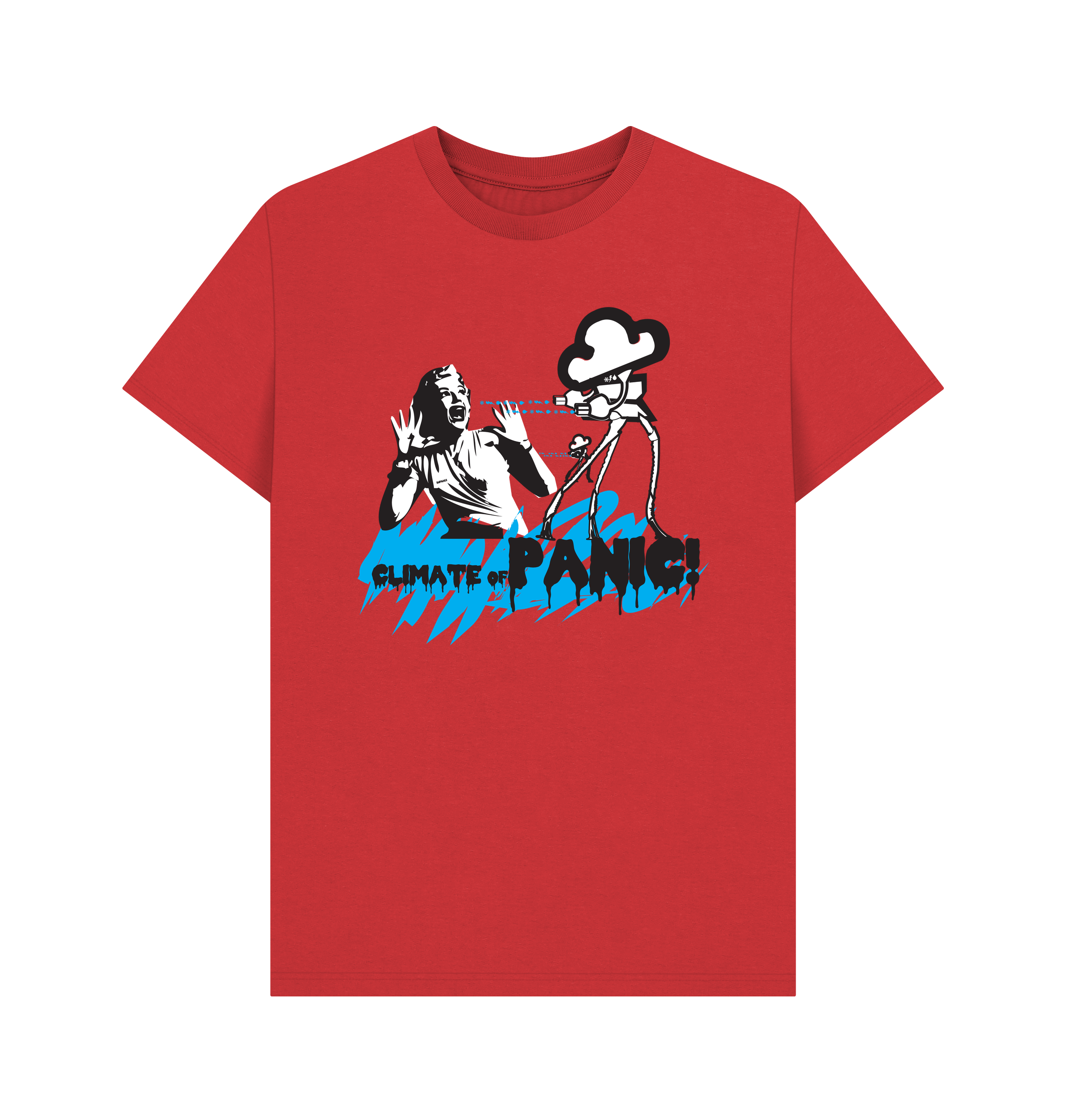 Red Printed T-shirt Front
