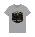 Athletic Grey Printed T-shirt Front
