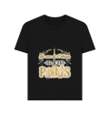 Black Printed T-shirt Front