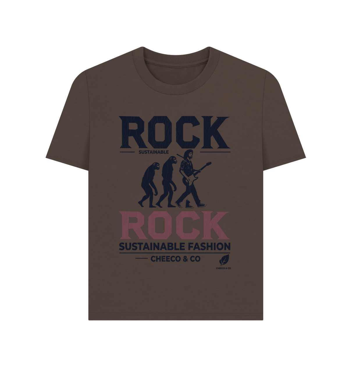 Chocolate Printed T-shirt Front