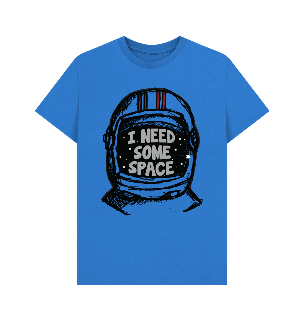 Bright Blue Printed T-shirt Front