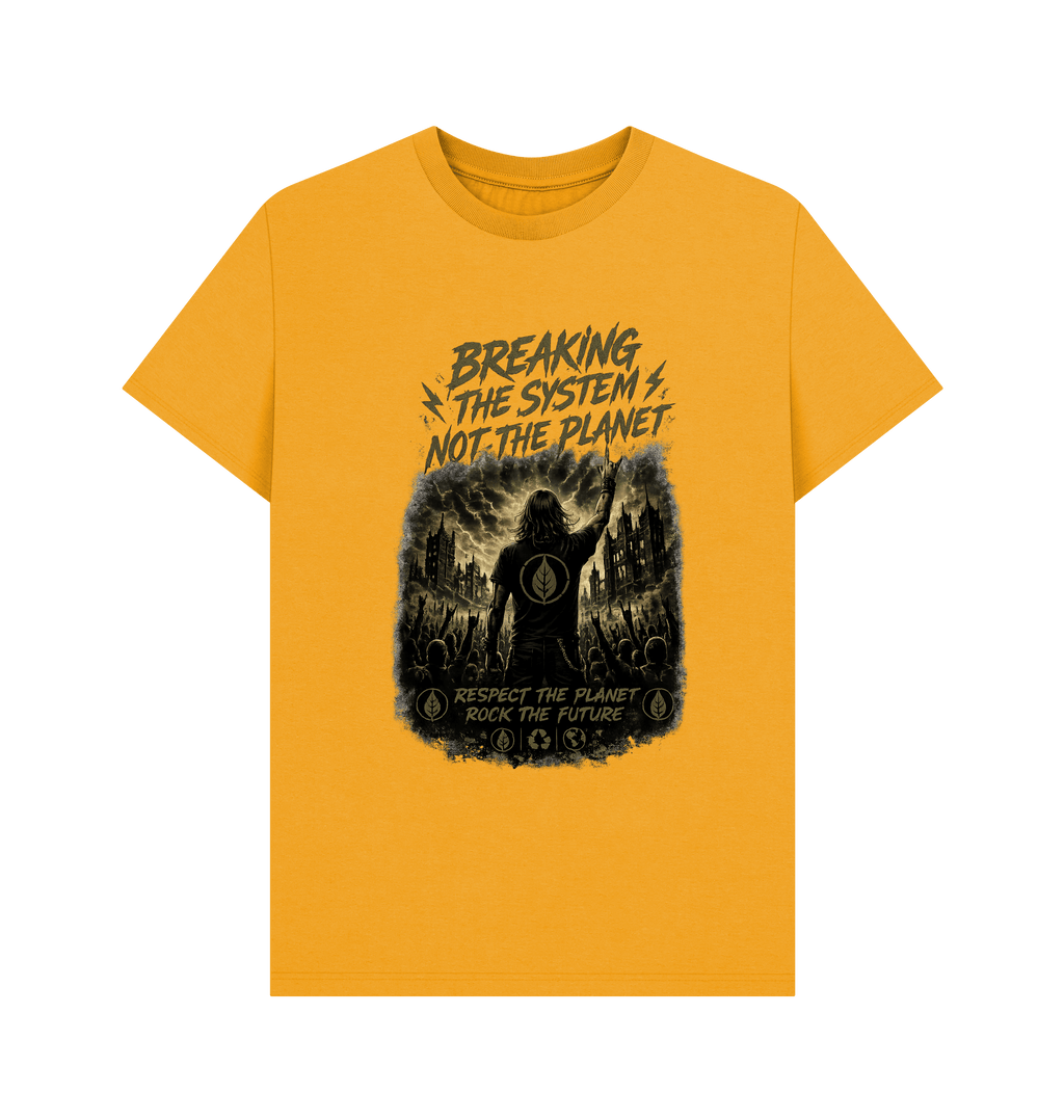 Mustard Printed T-shirt Front
