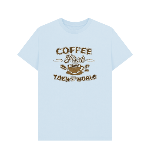Sky Blue Printed T-shirt Front