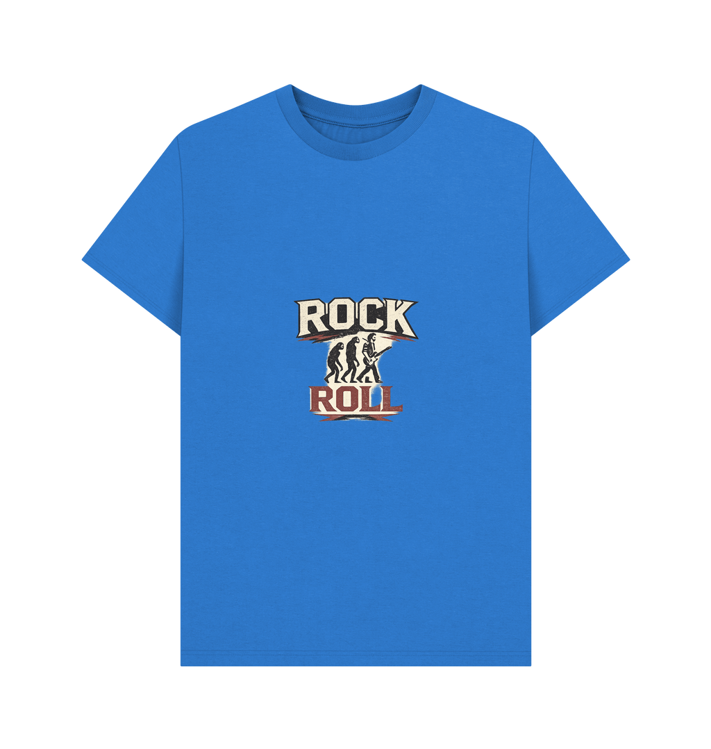 Bright Blue Printed T-shirt Front