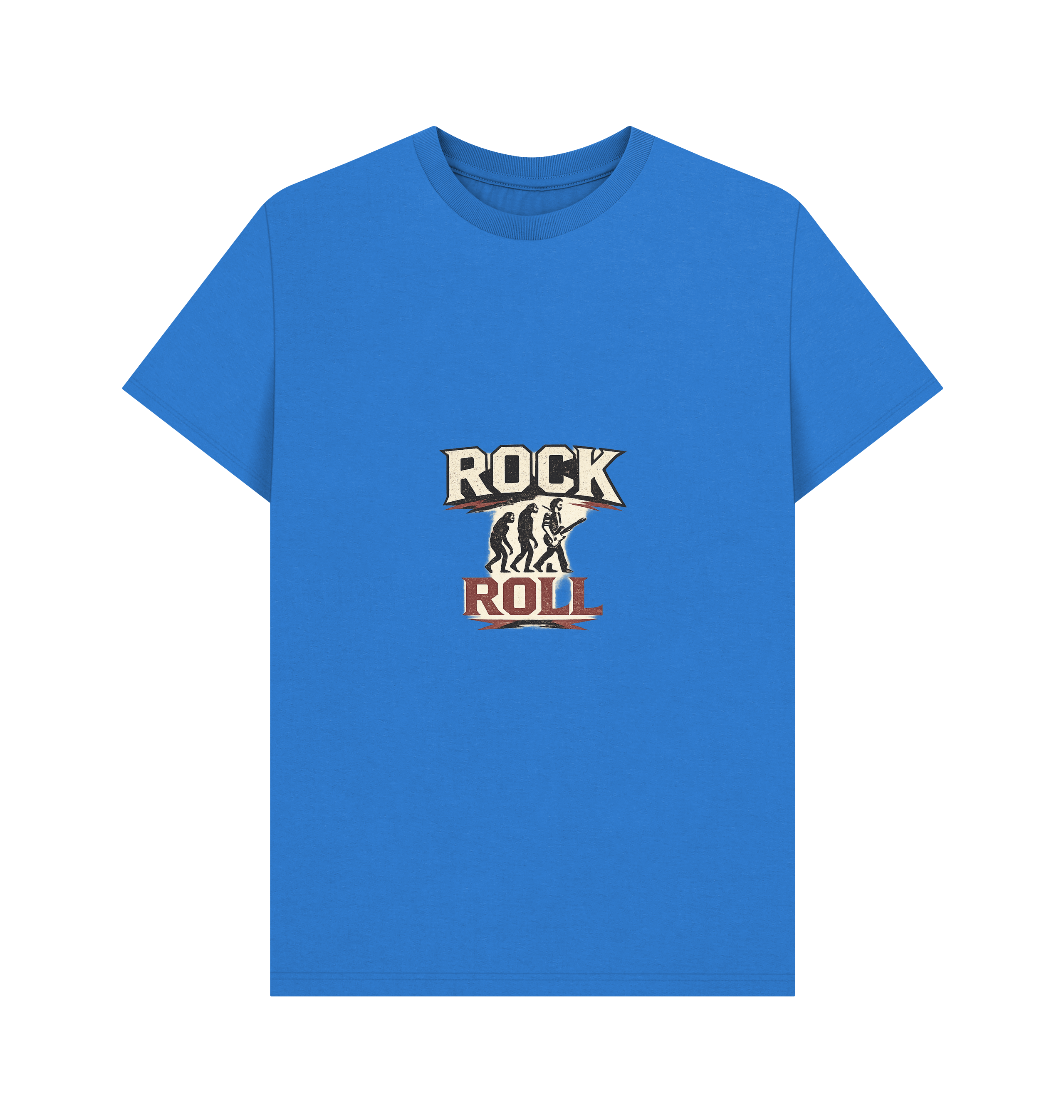 Bright Blue Printed T-shirt Front