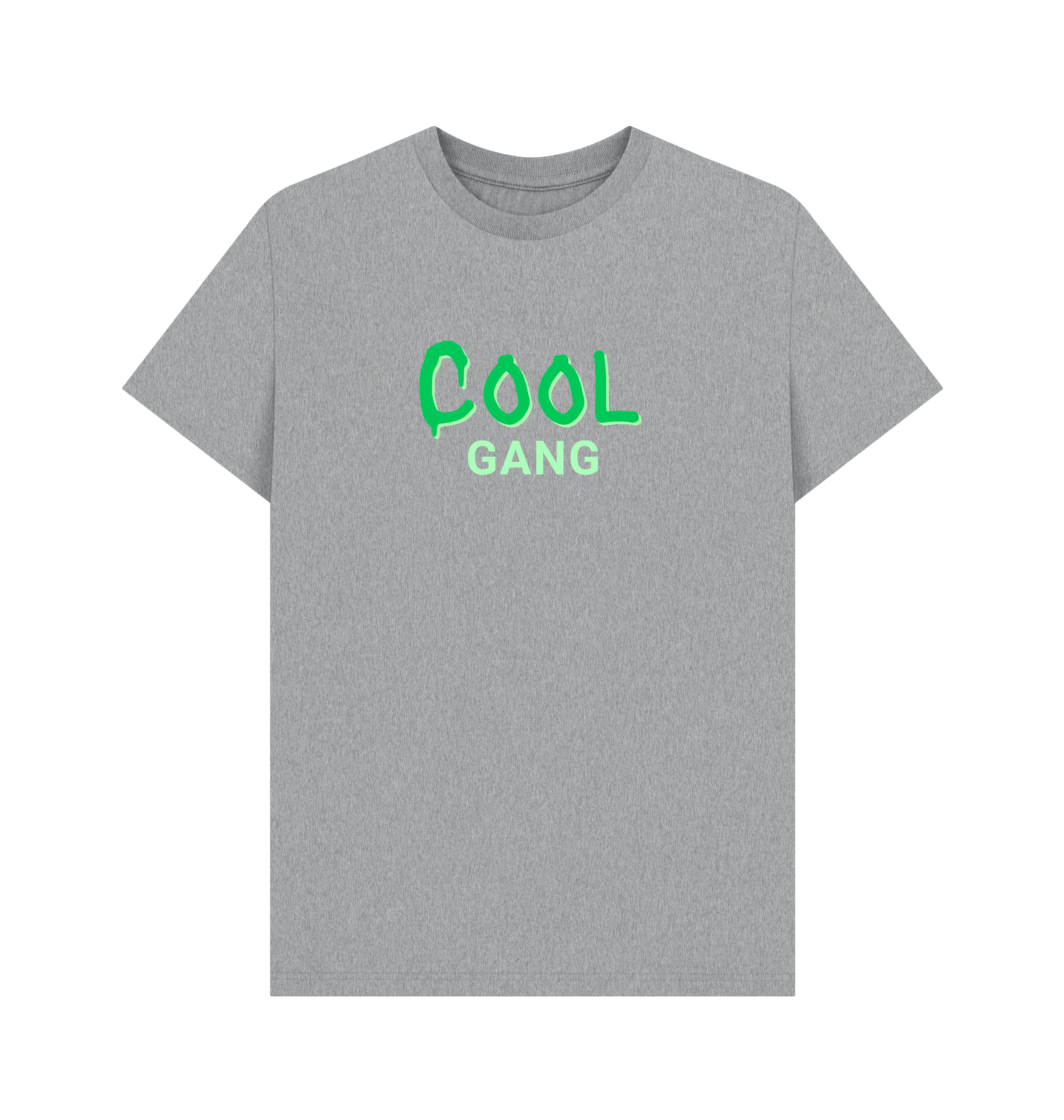 Athletic Grey Printed T-shirt Front