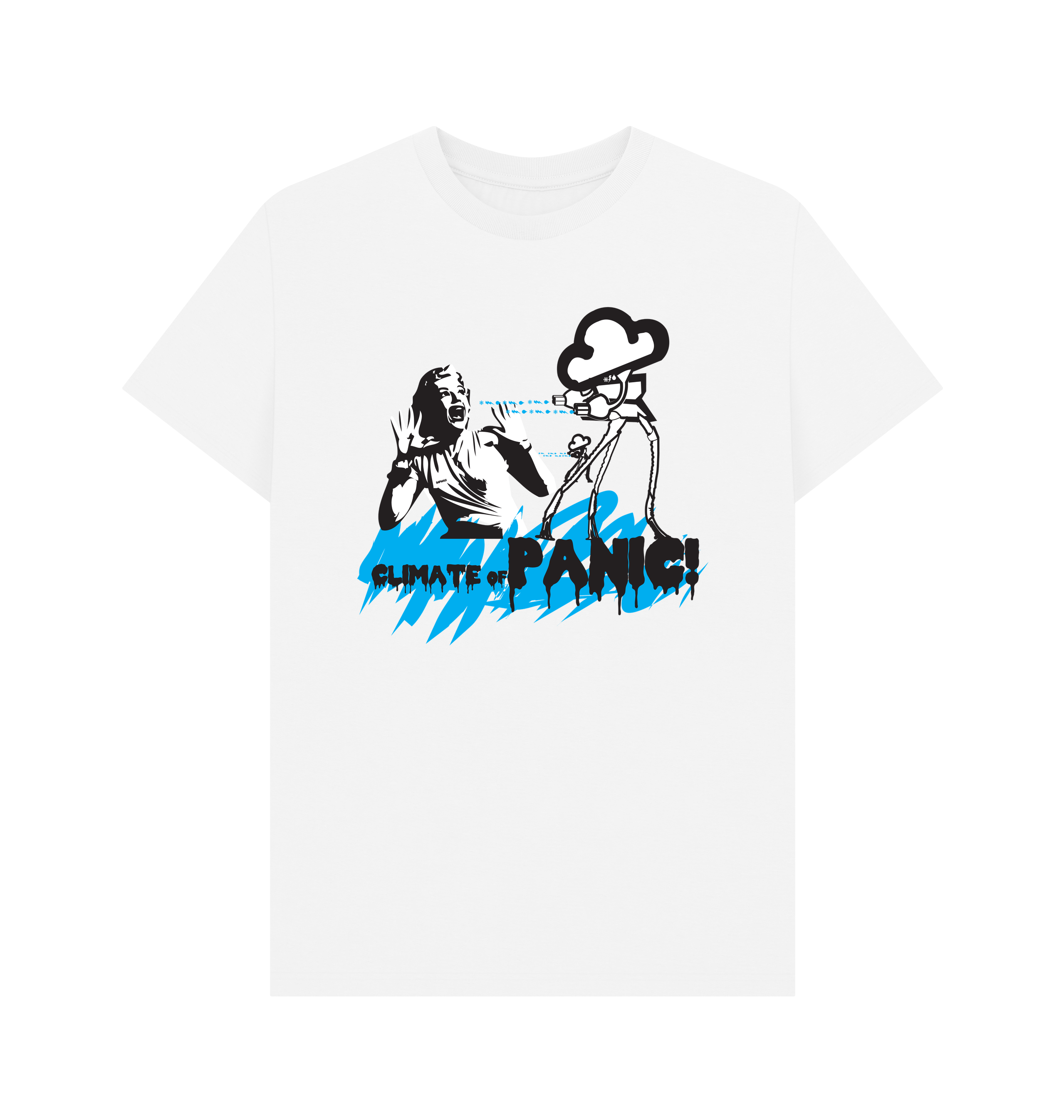 White Printed T-shirt Front