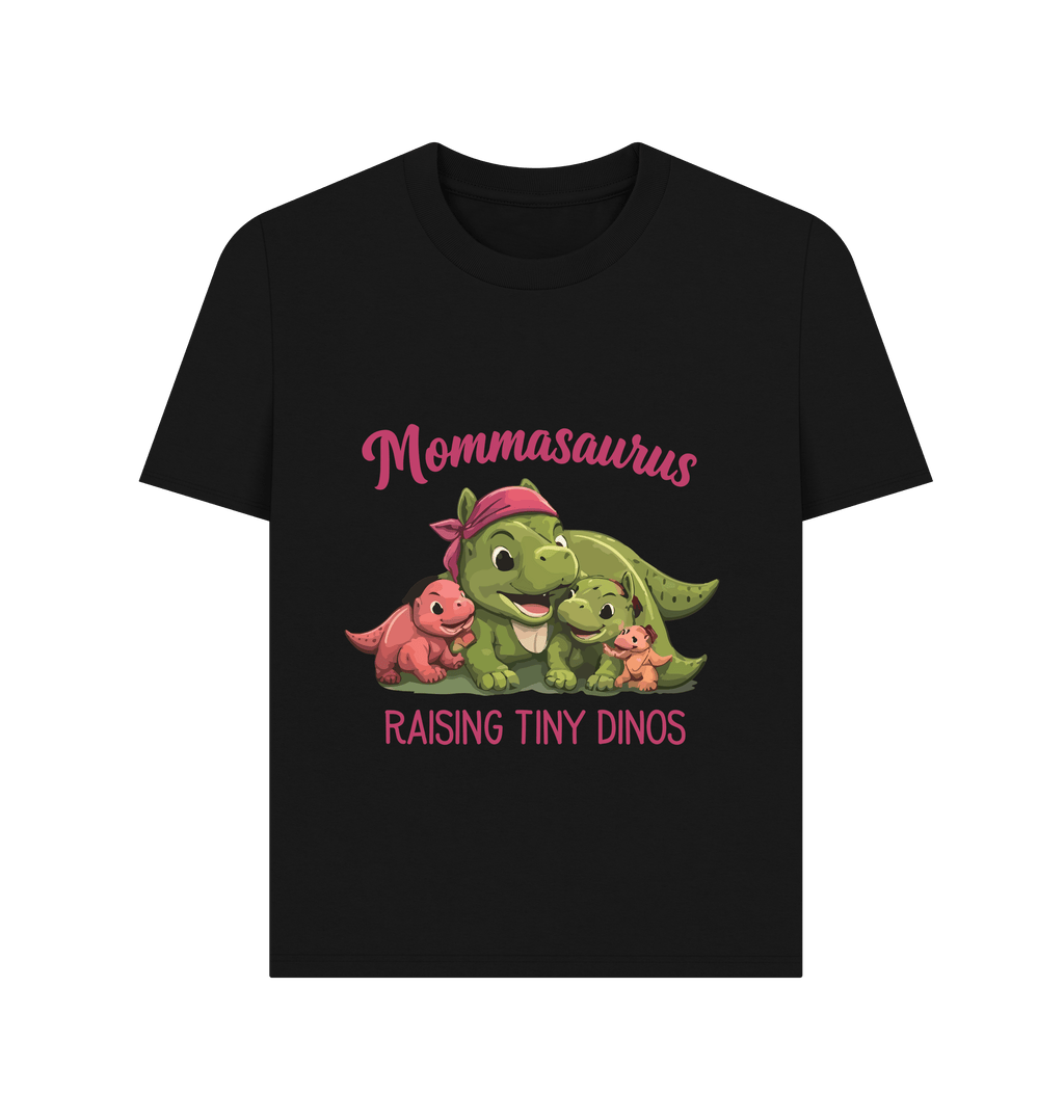 Black Printed T-shirt Front