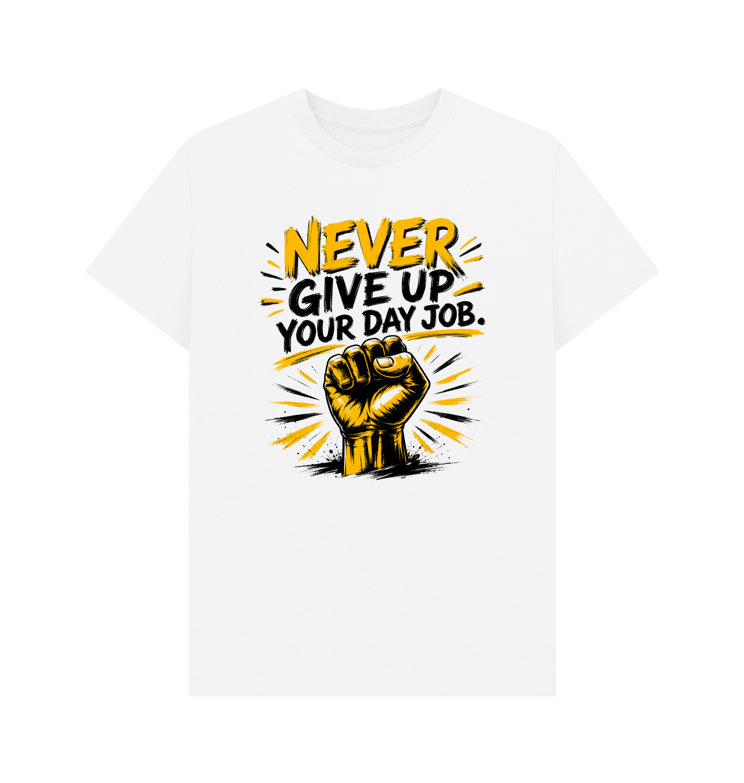 White Printed T-shirt Front
