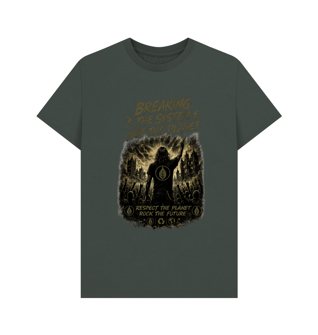 Dark Grey Printed T-shirt Front