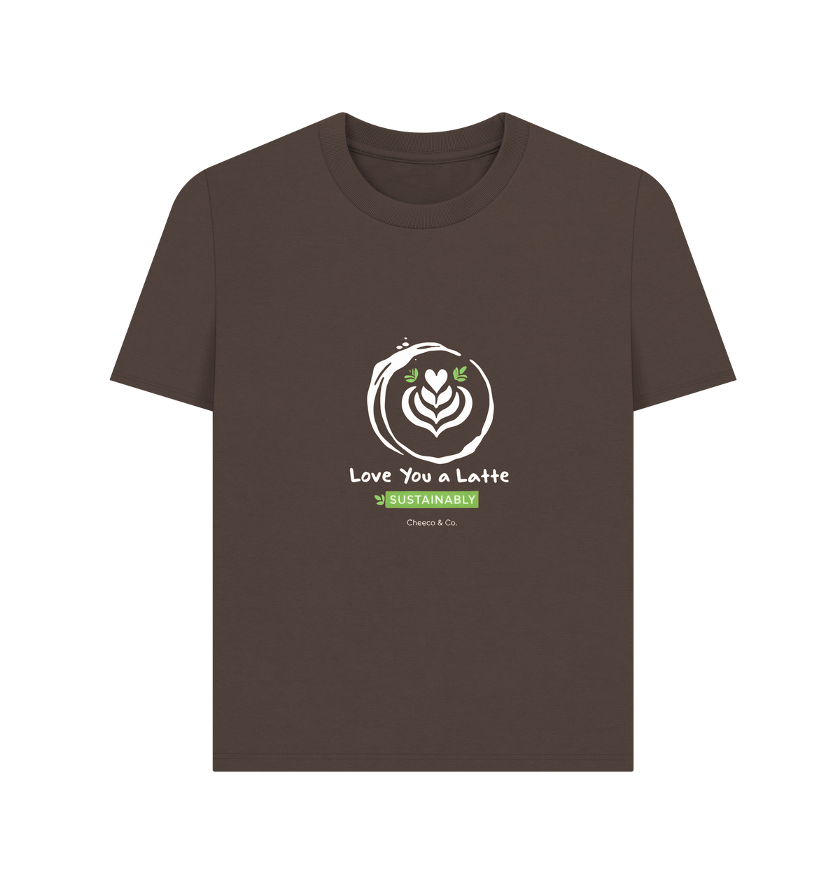 Chocolate Printed T-shirt Front