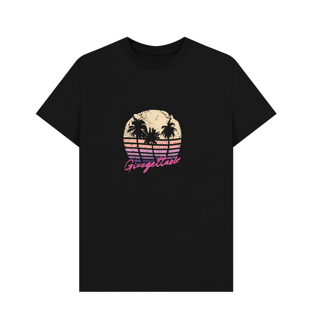 Black Printed T-shirt Front