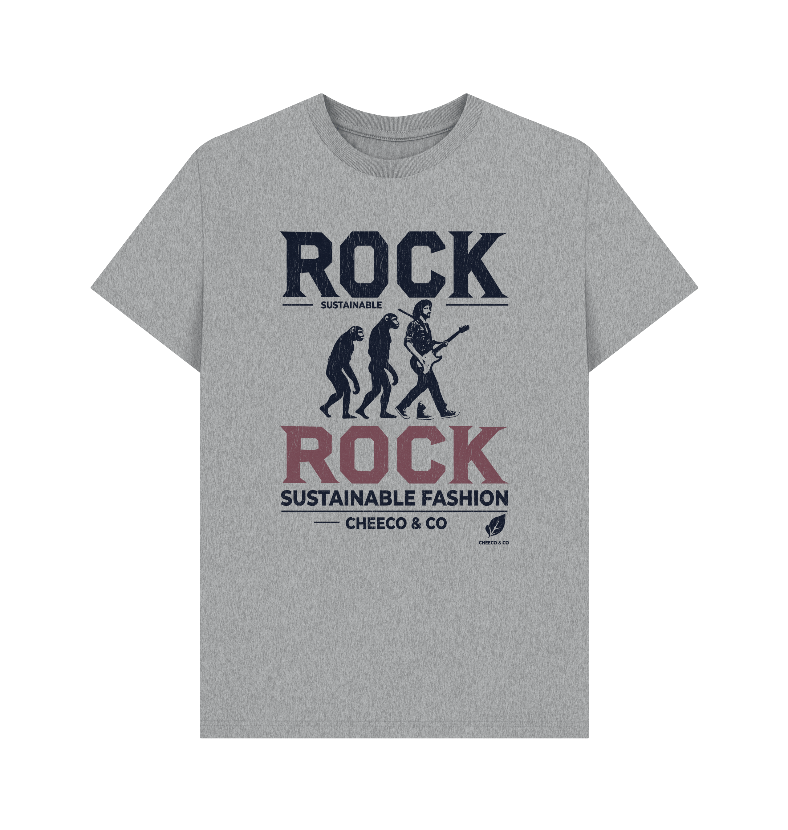 Athletic Grey Printed T-shirt Front