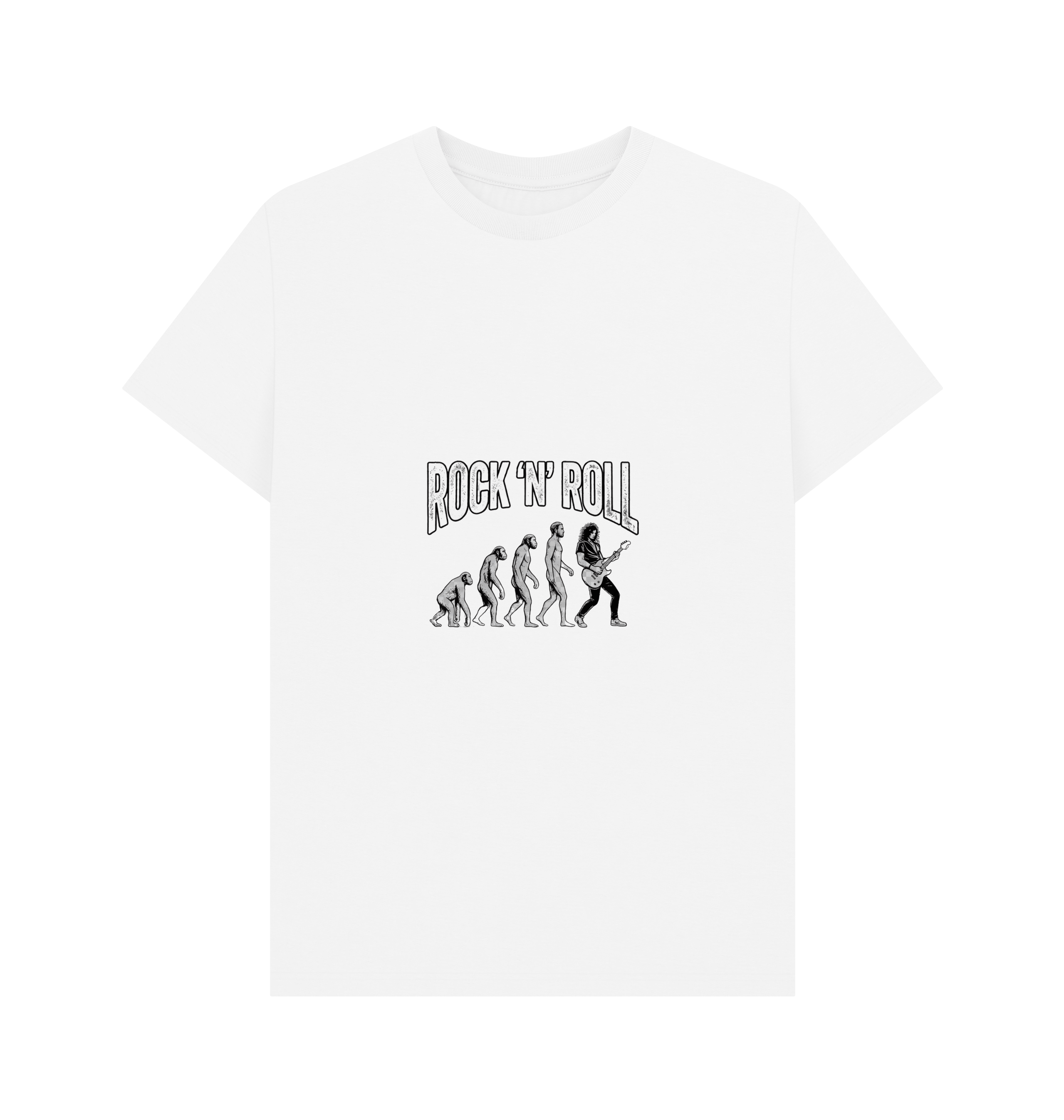 White Printed T-shirt Front
