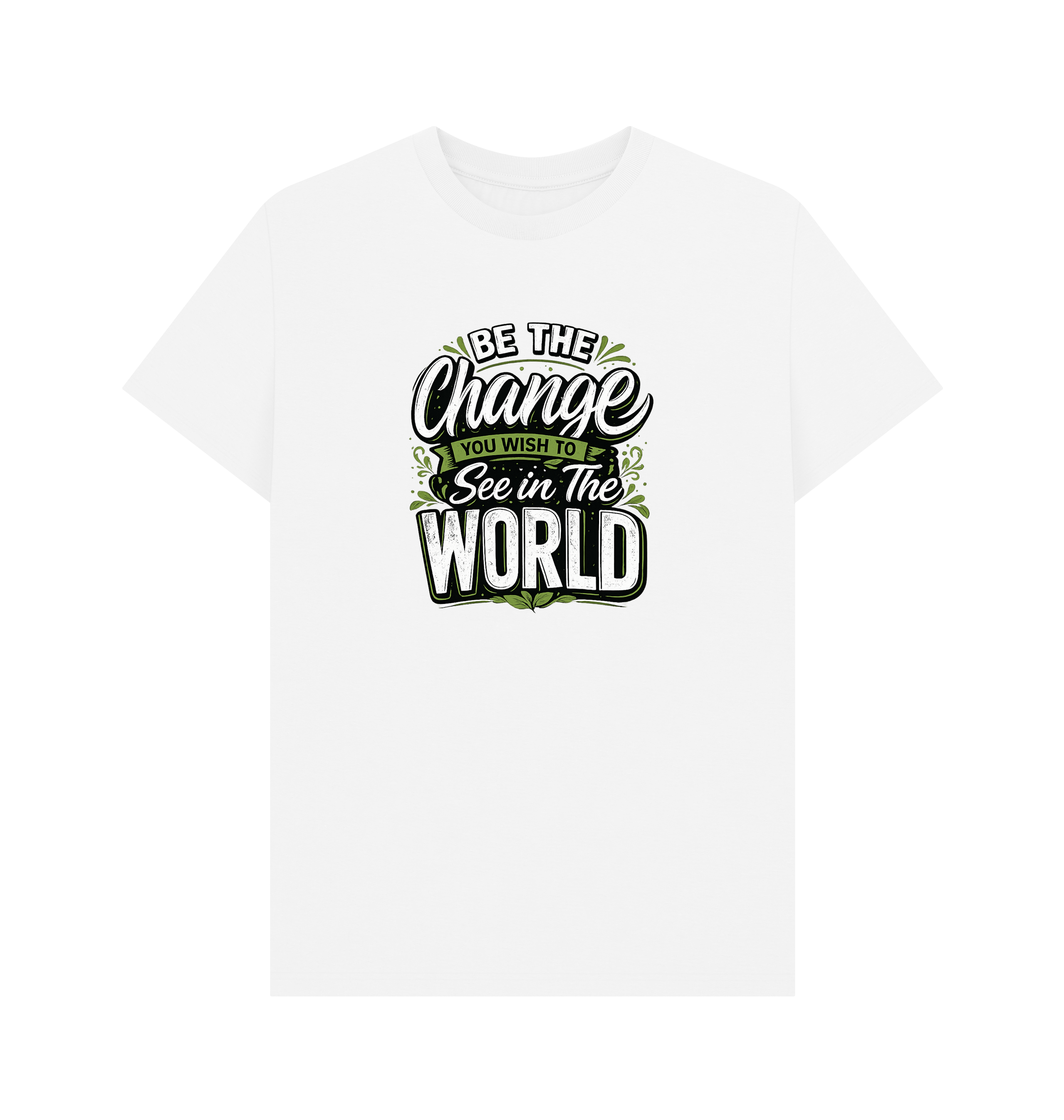 White Printed T-shirt Front