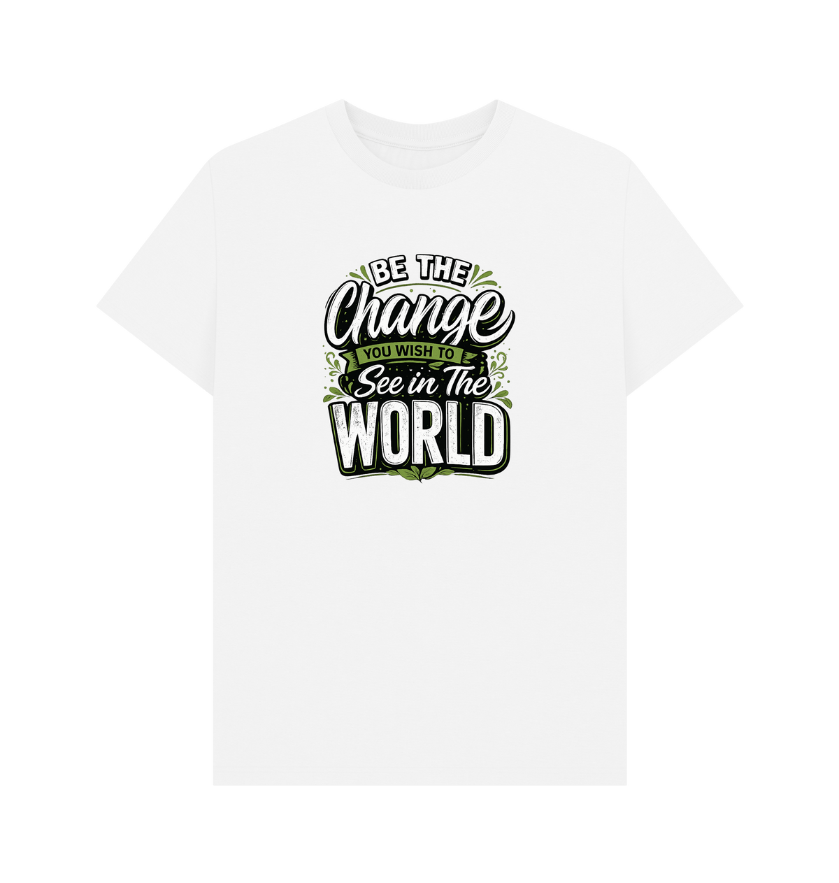 White Printed T-shirt Front