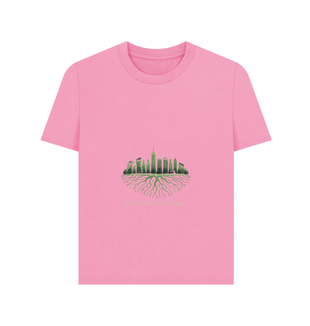 Rose Pink Printed T-shirt Front