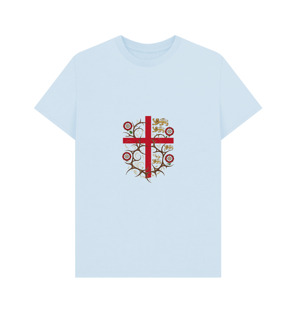 Sky Blue Printed T-shirt Front