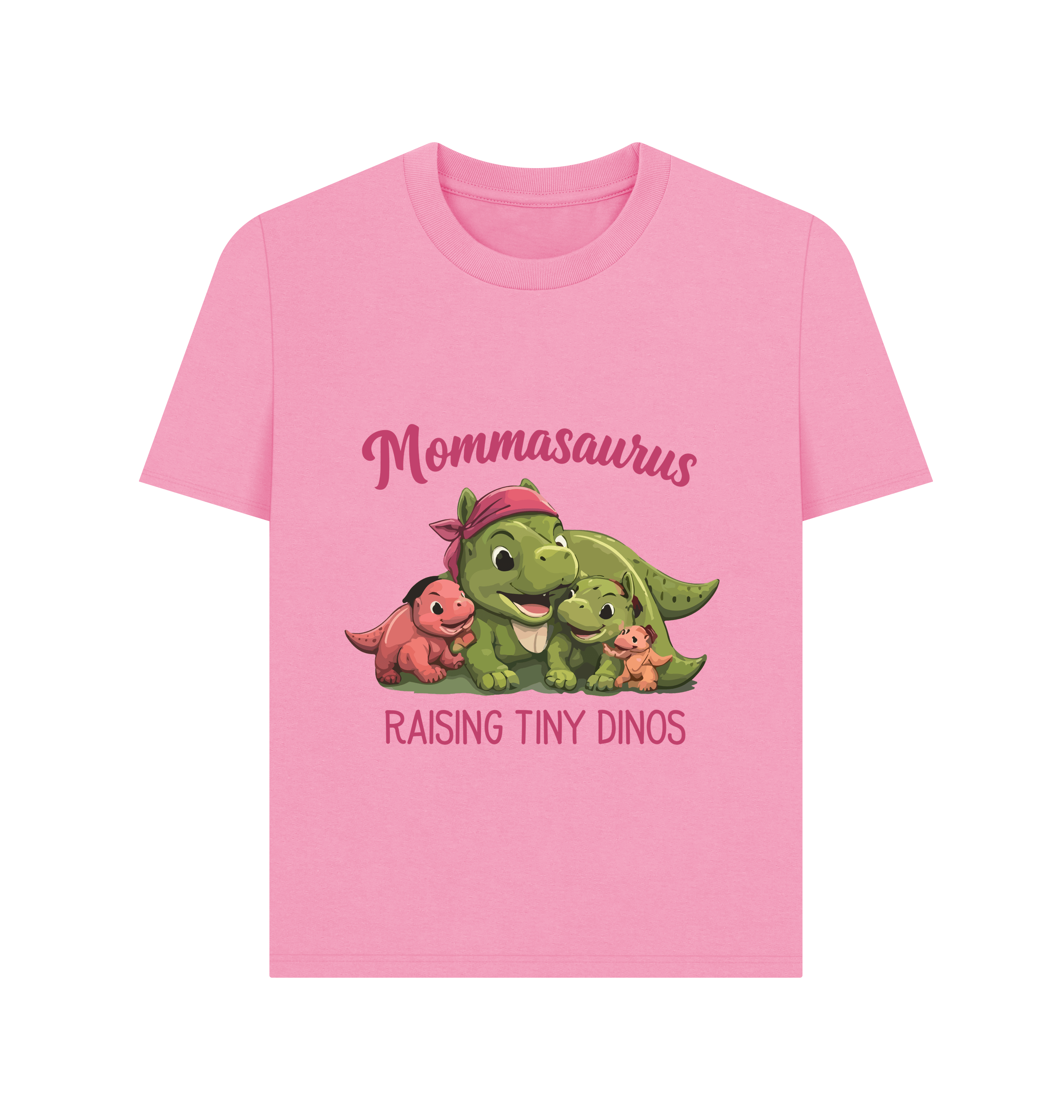 Rose Pink Printed T-shirt Front