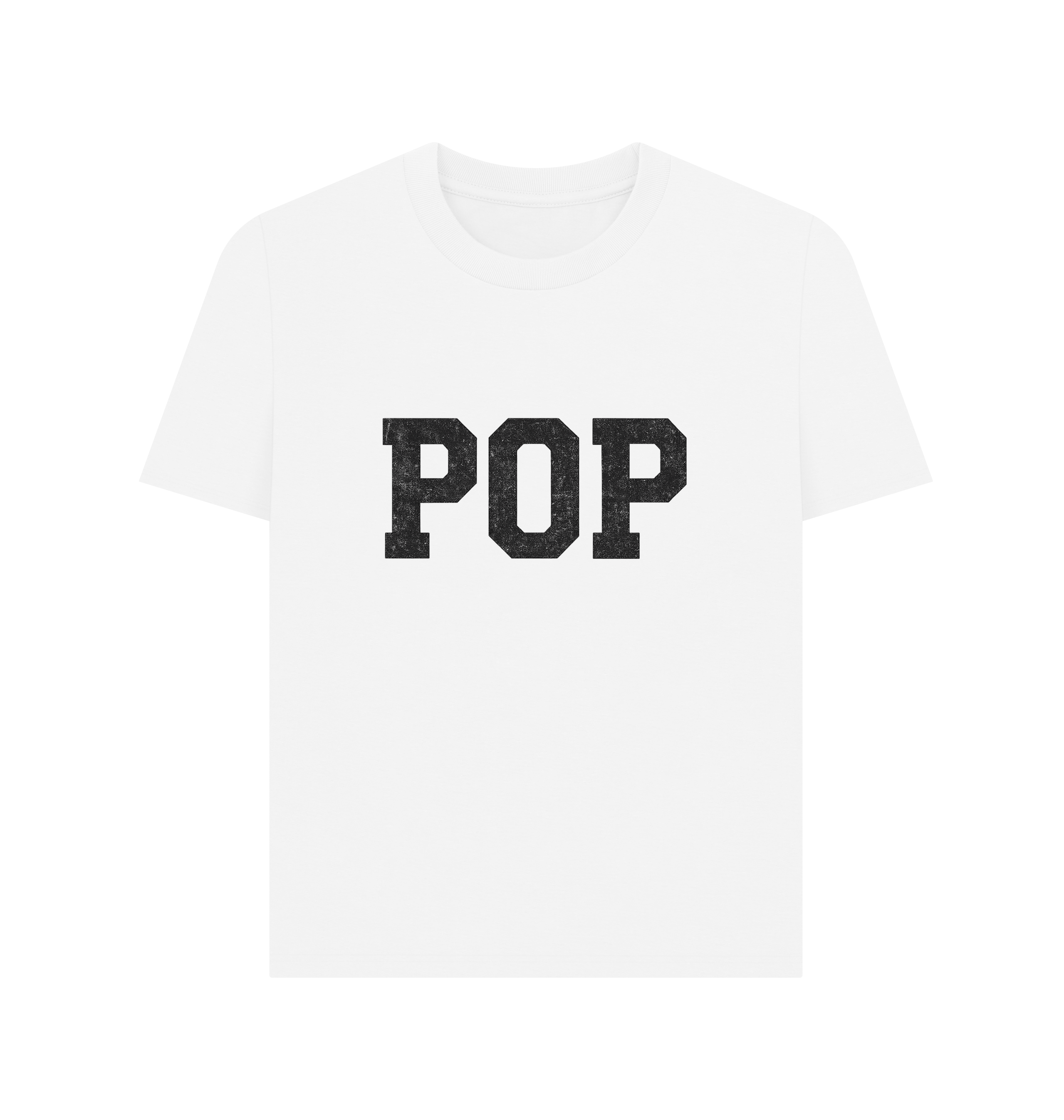 White Printed T-shirt Front