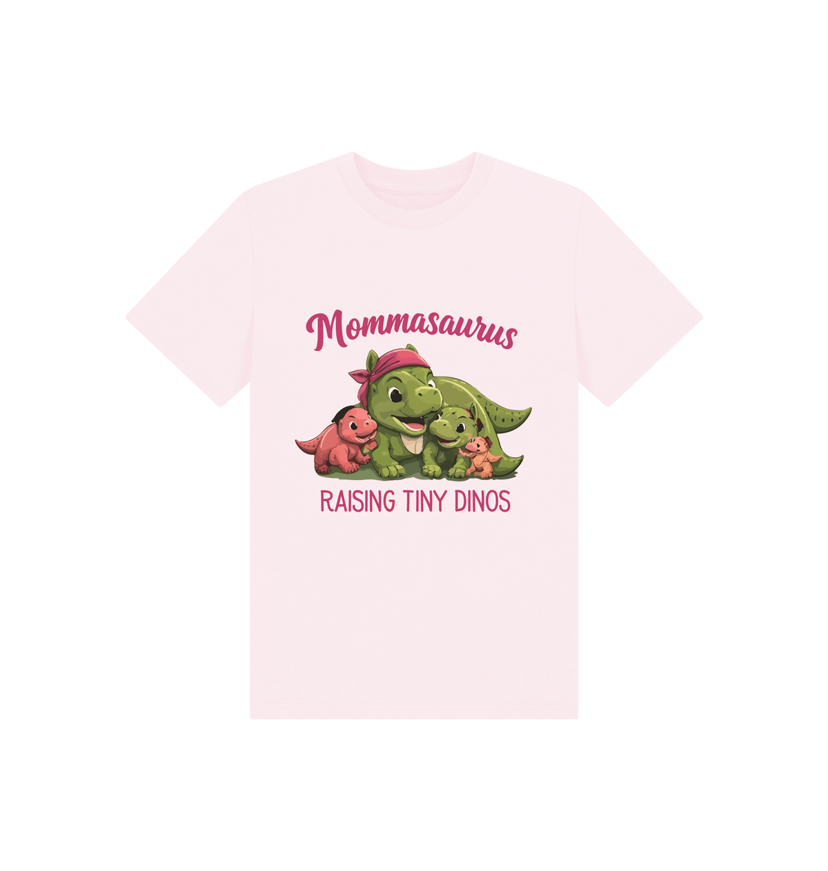 Pink Printed Kids T-Shirt Front