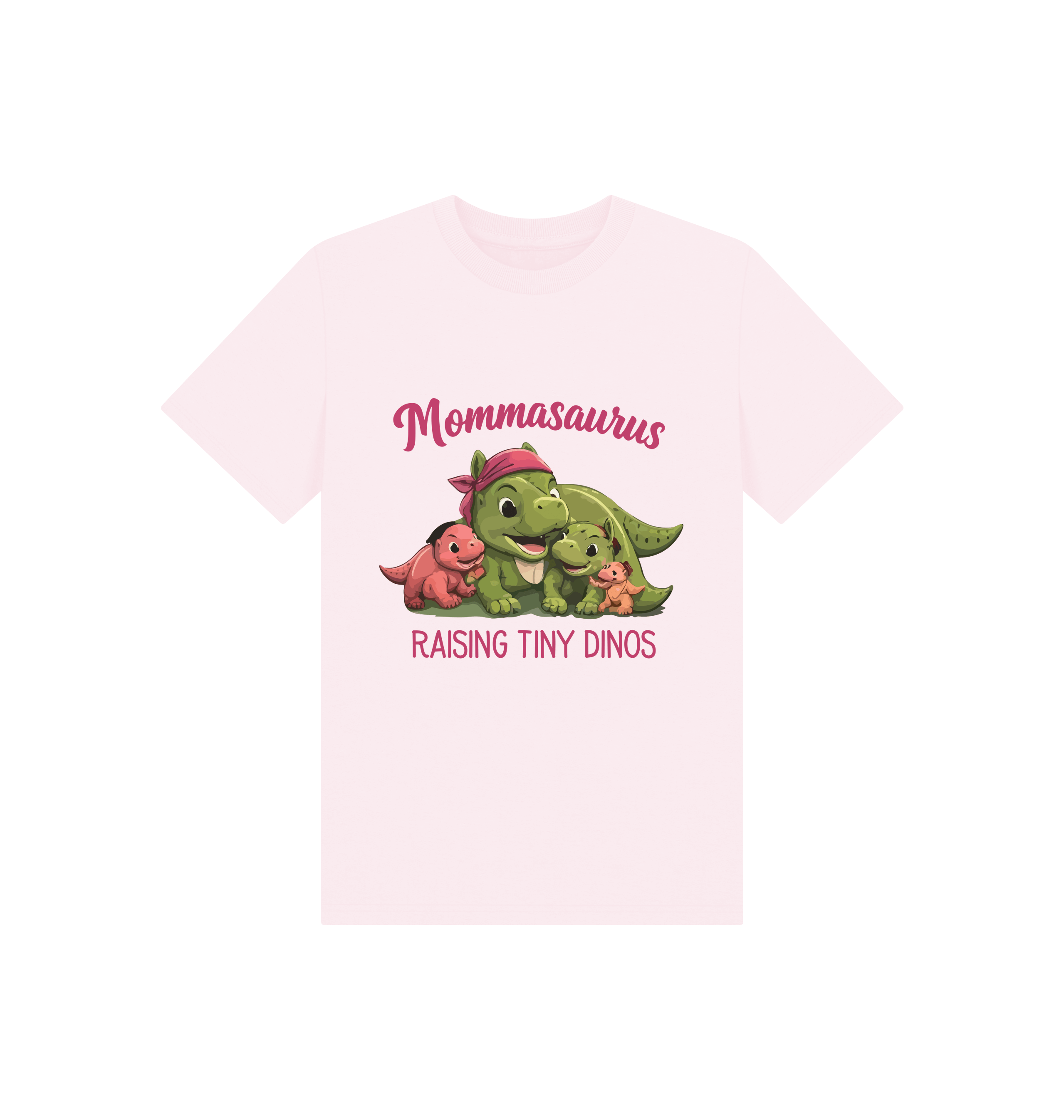 Pink Printed Kids T-Shirt Front