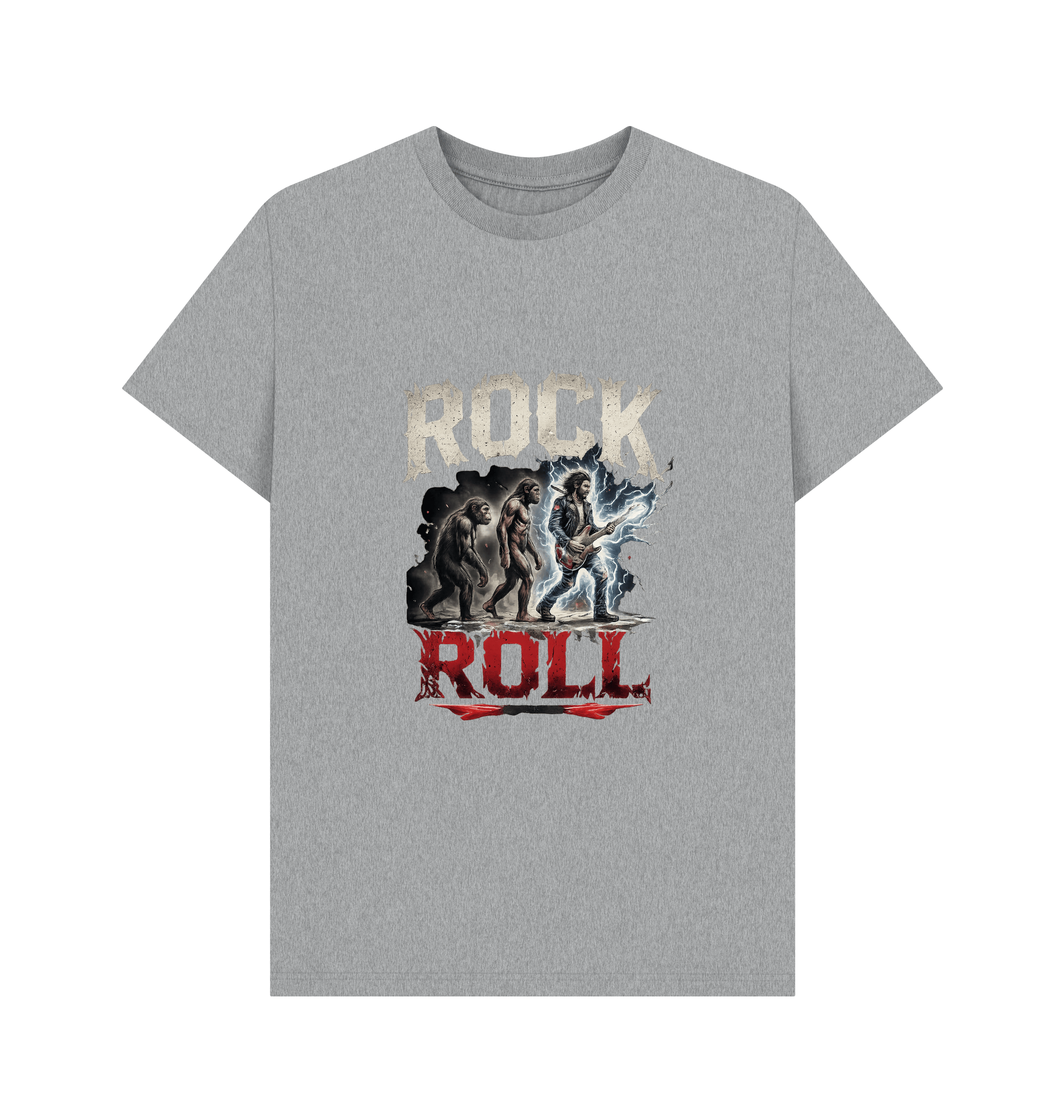 Athletic Grey Printed T-shirt Front