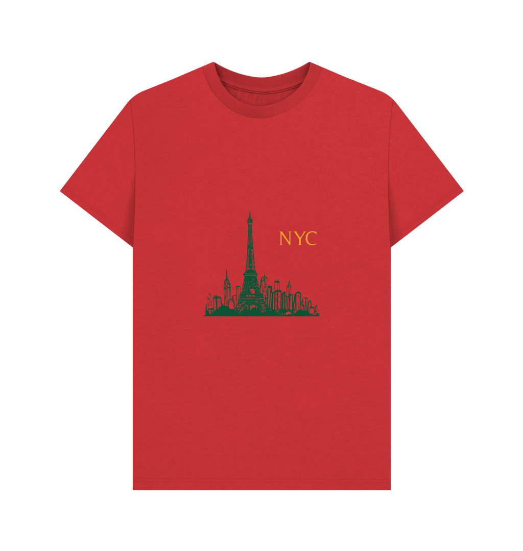 Red Printed T-shirt Front