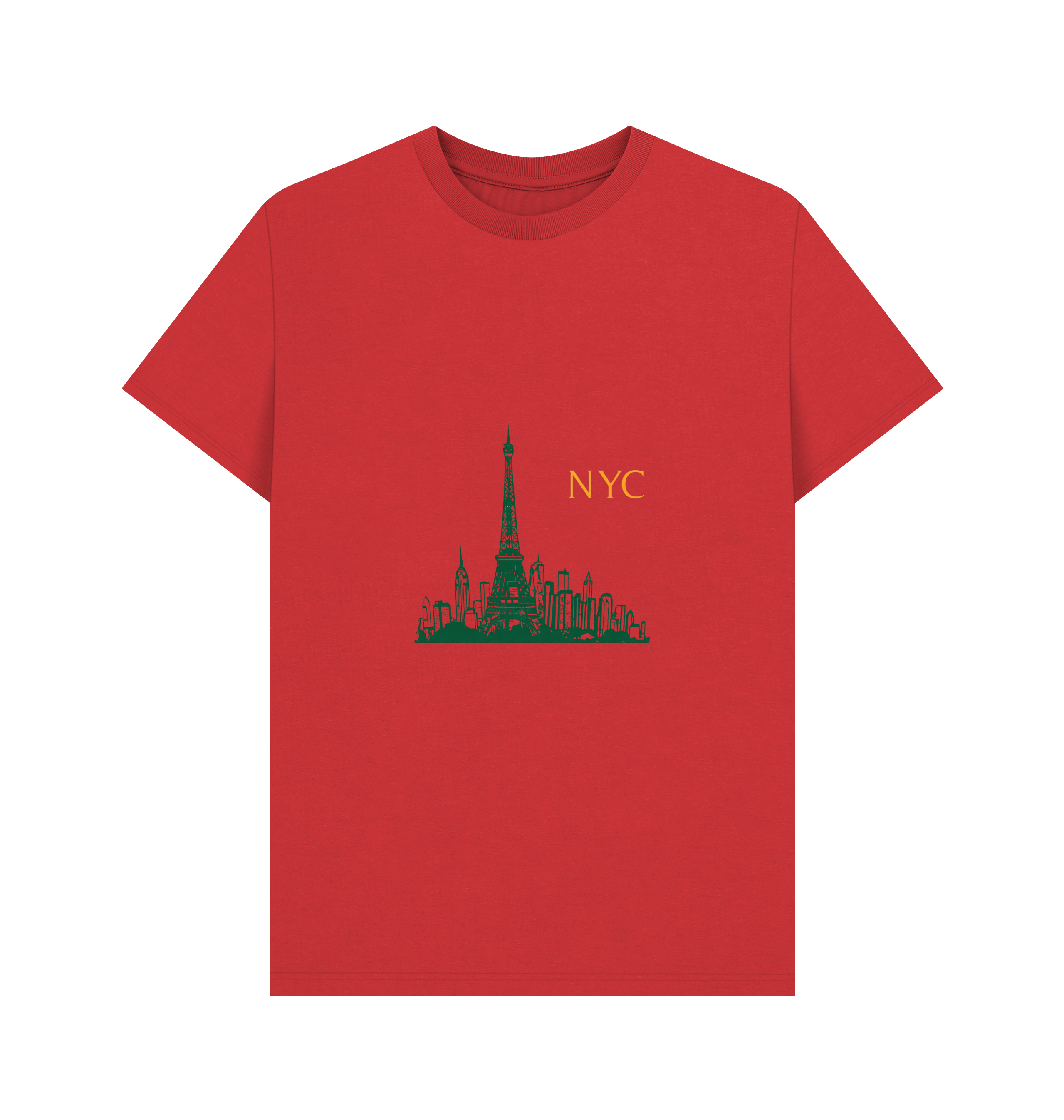 Red Printed T-shirt Front