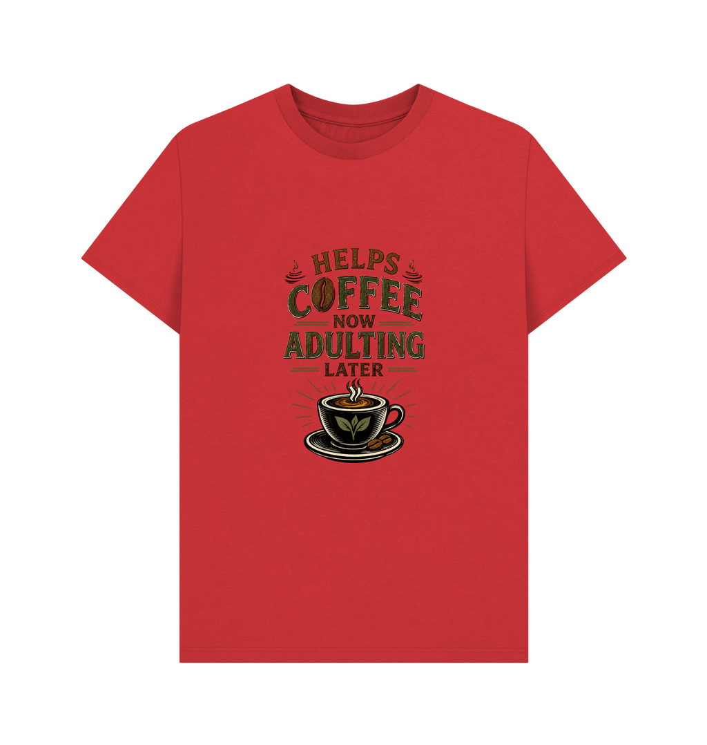 Red Printed T-shirt Front