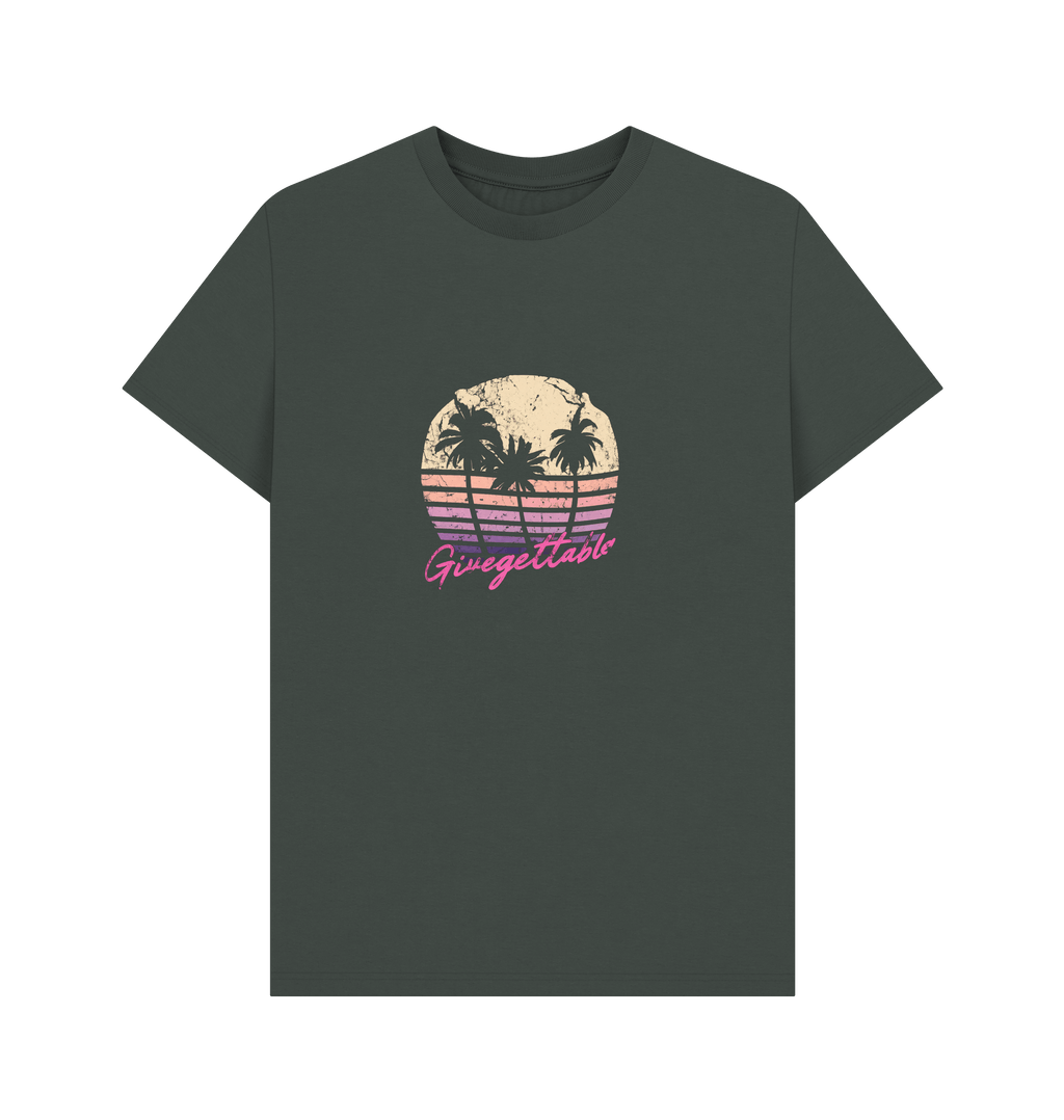 Dark Grey Printed T-shirt Front