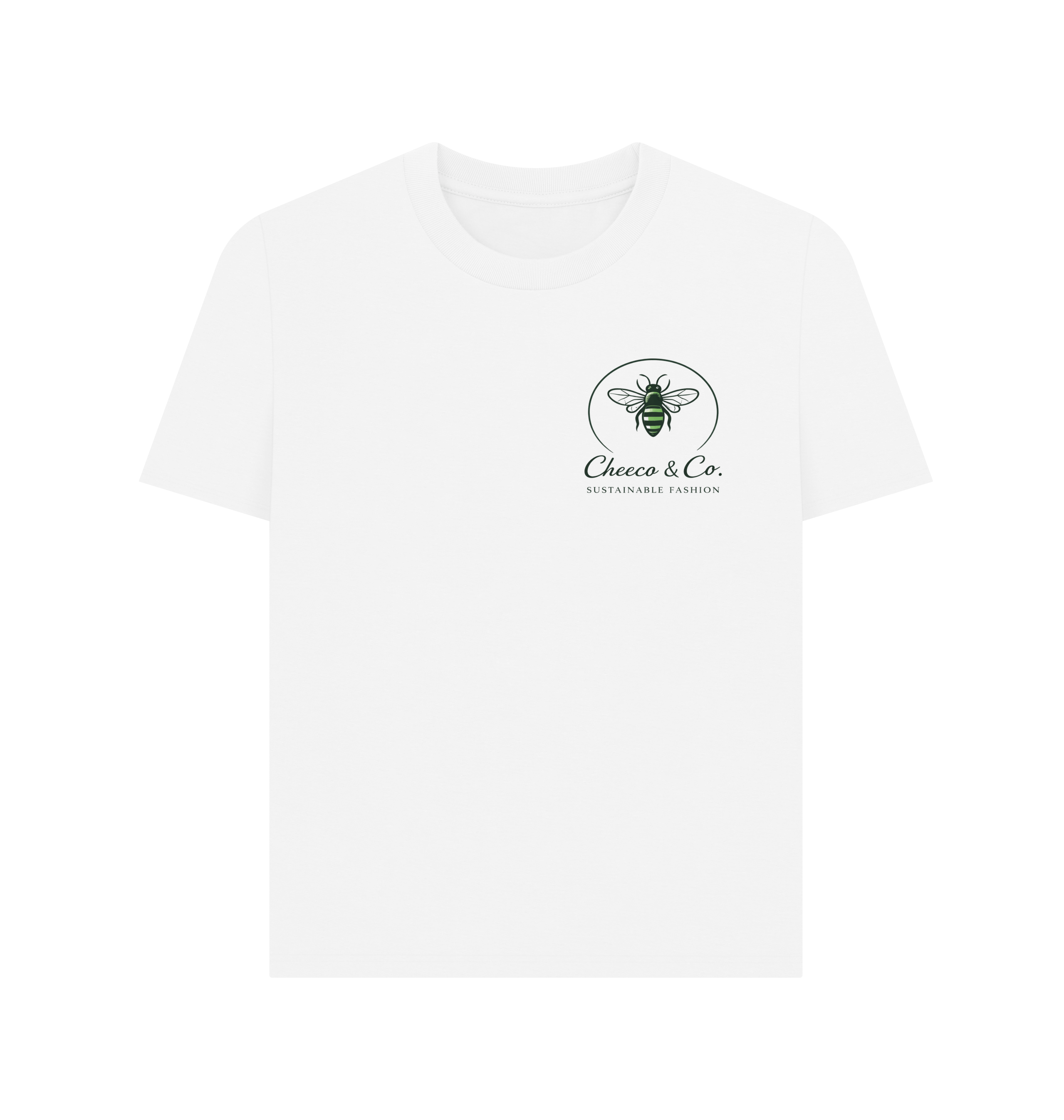 White Printed T-shirt Front