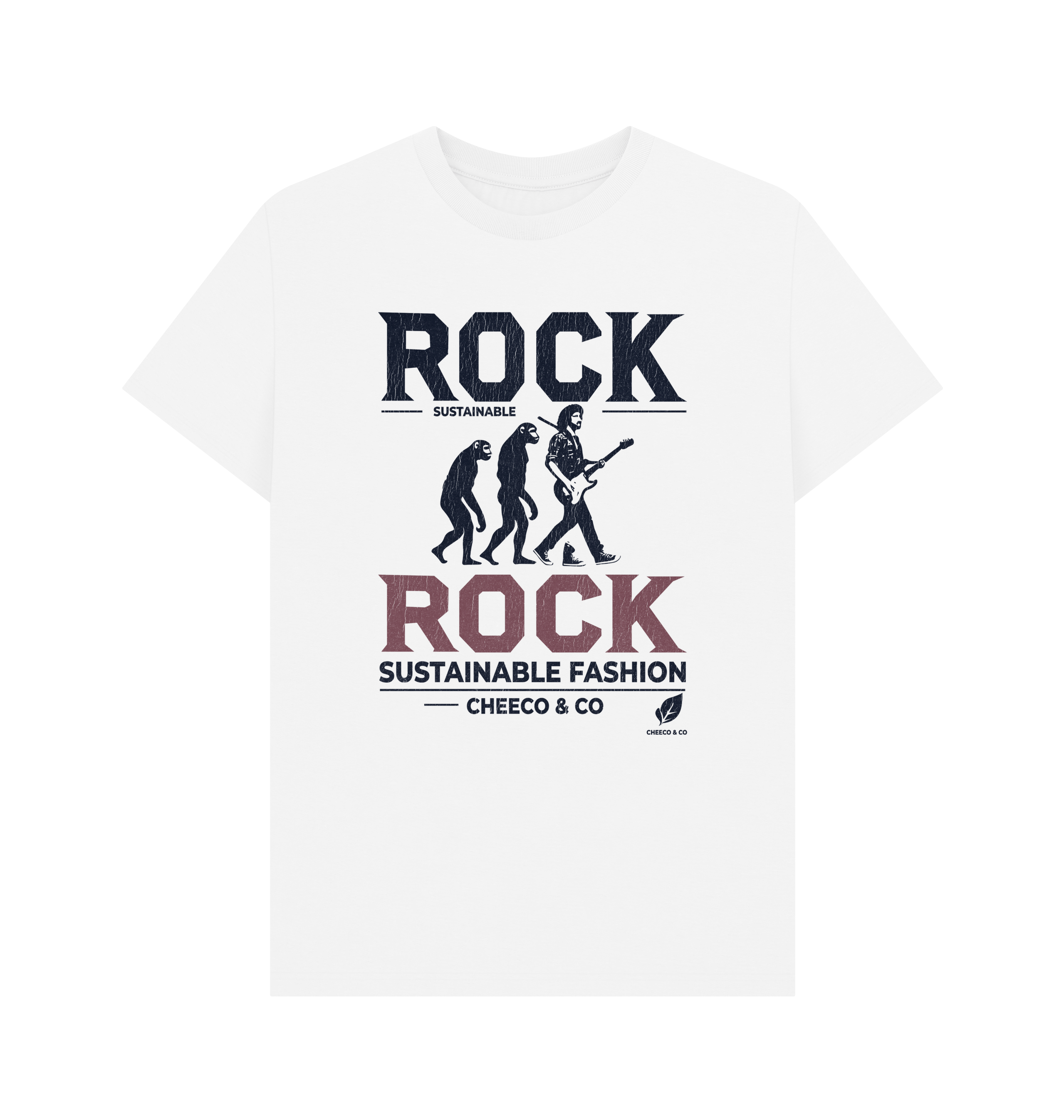 White Printed T-shirt Front